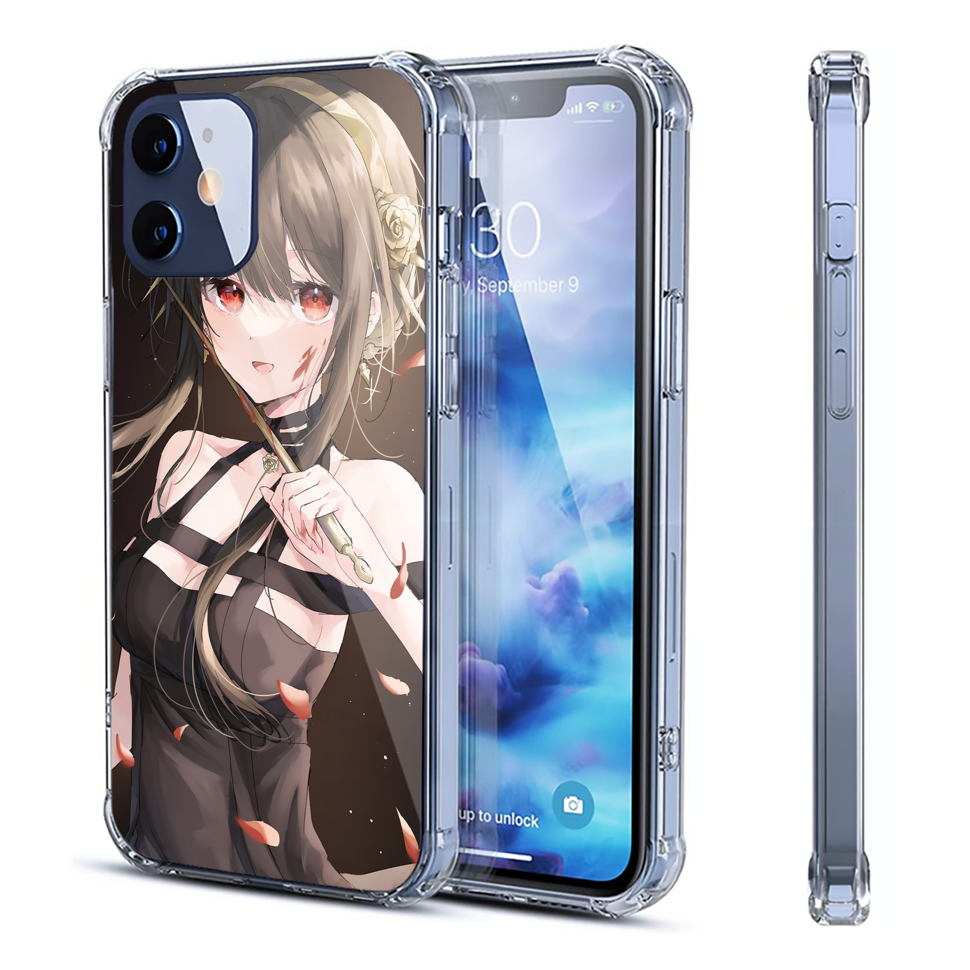 （画像用） SPY×FAMILY间谍家家酒 【iPhone 12シリーズ対応】透明スマホケース（クリアソフトケース）